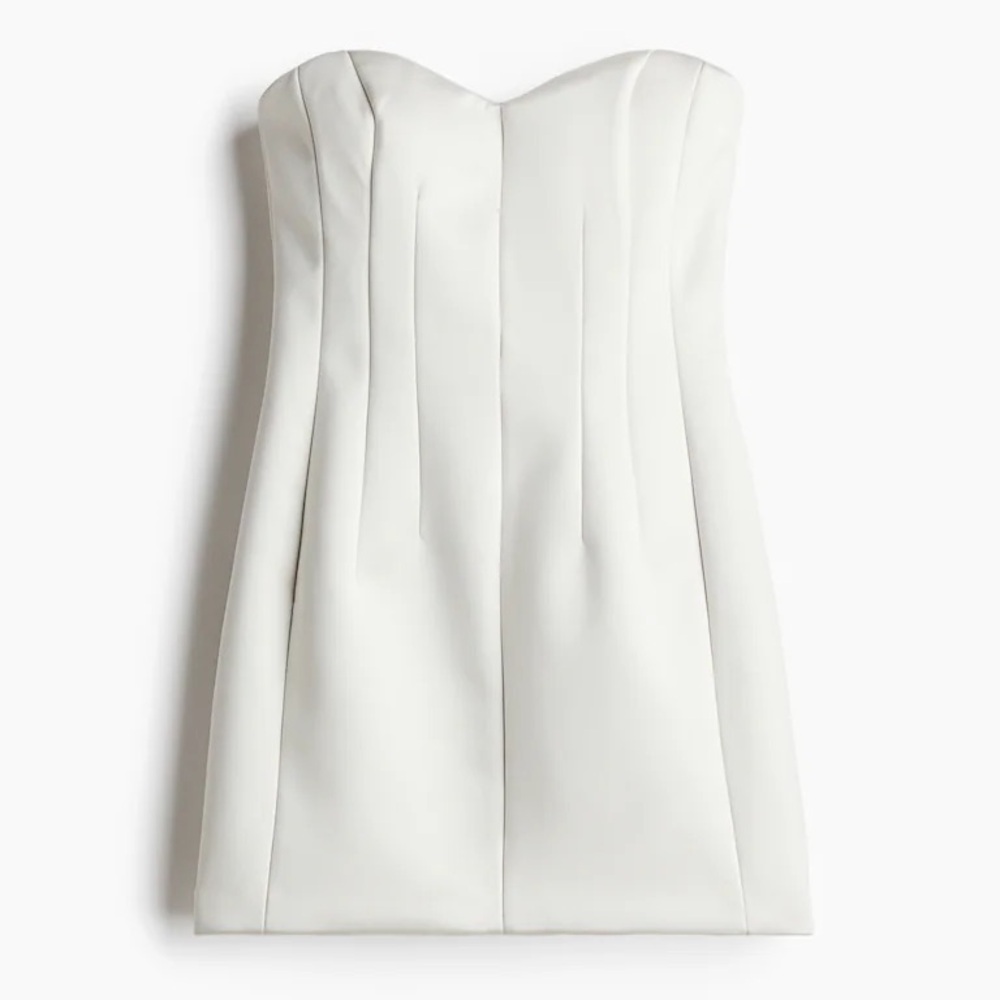 H&M Bandeau Holiday Mini Dress Medium NWT sold out!